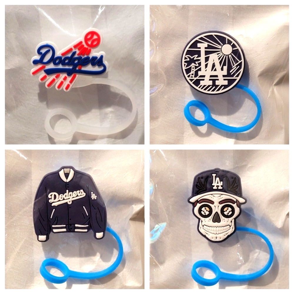 LA Dodgers Straw Topper Bundle
